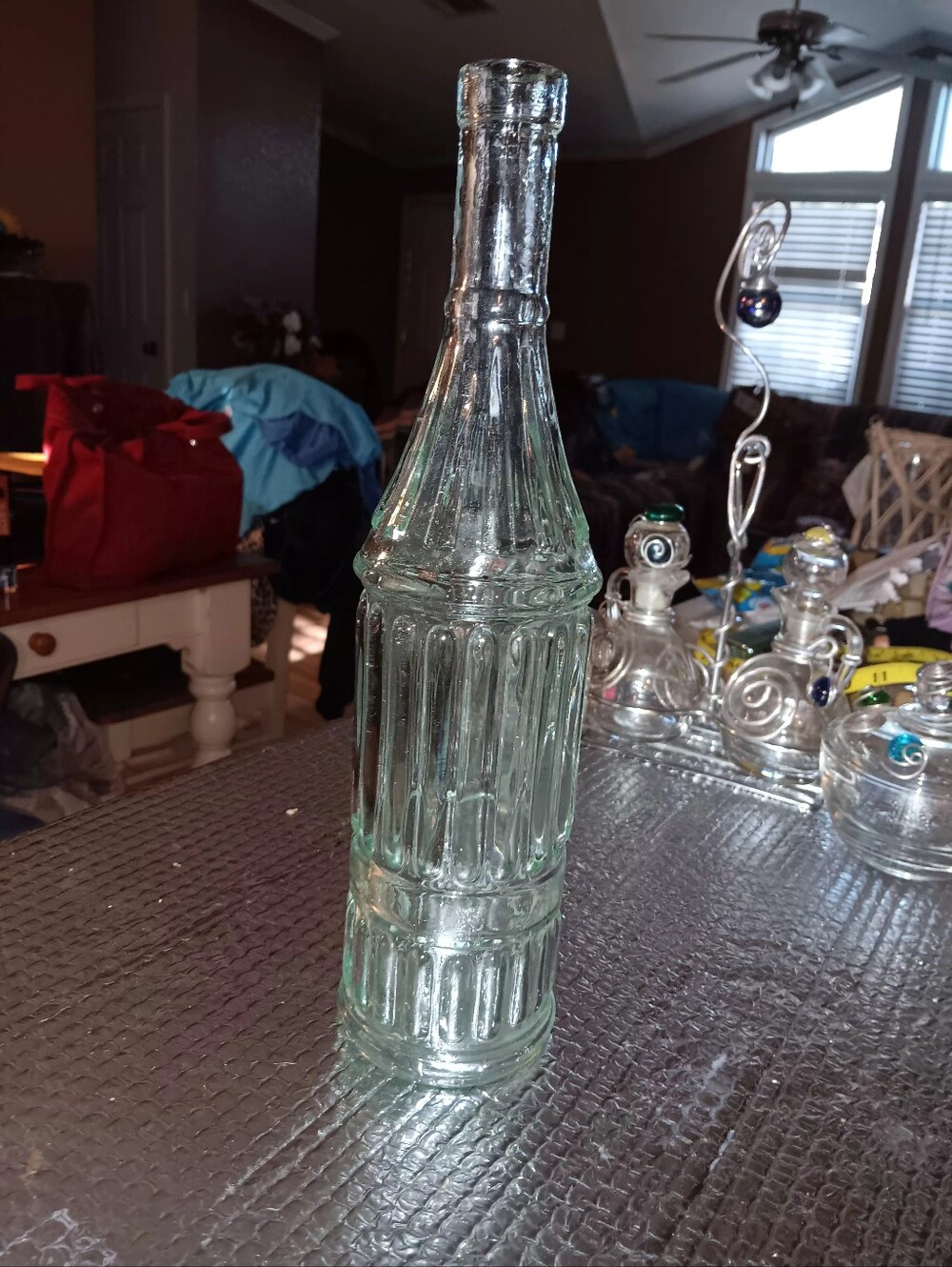 William Sonoma Clear Glass Bottle Made In Spain Lovely Design